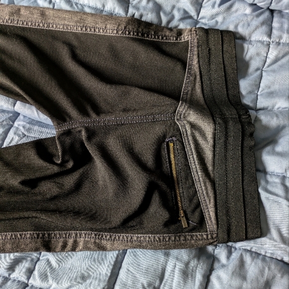 BCBGMAXAZRIA denim punk stretch jeggings / leggings black & grey size xs - Picture 6 of 7